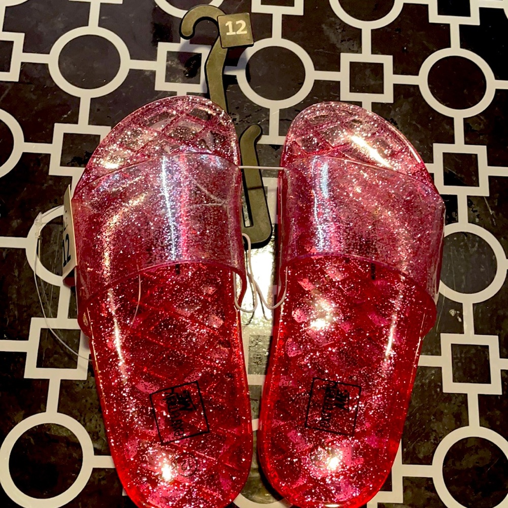 Pink girl sandals size 12